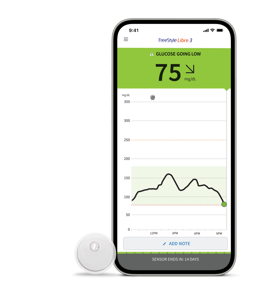 FreeStyle Libre 3 System, Continuous Glucose Monitoring