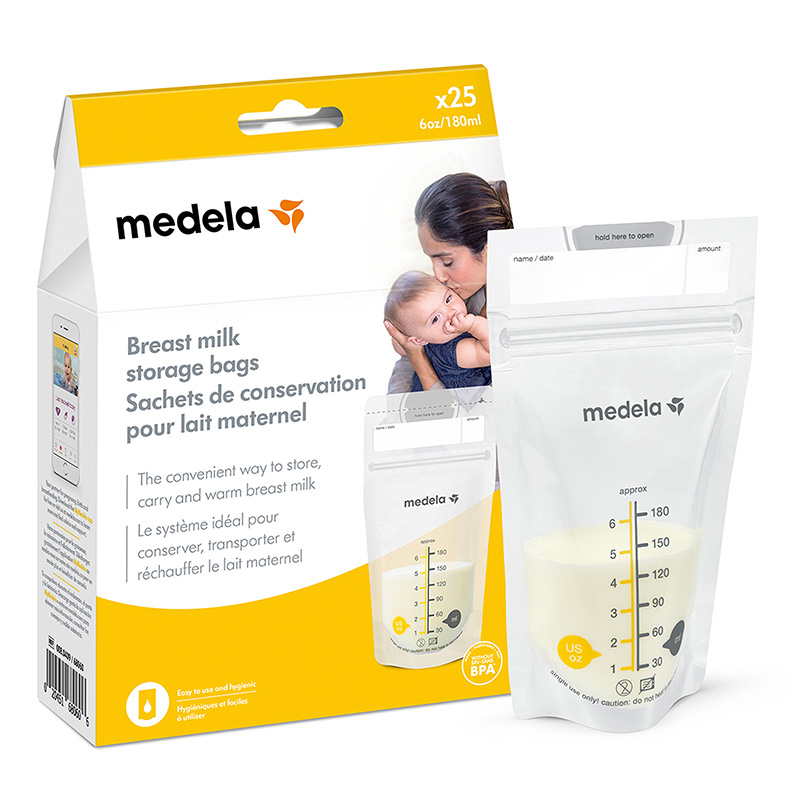 25-count Medela breast milk storage bags