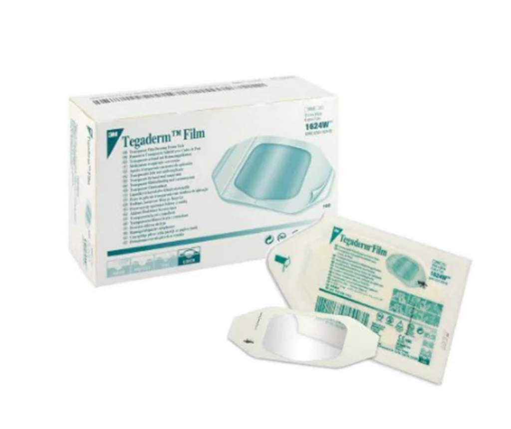 3M Tegaderm 1626W Transparent Film Dressing Rectangle 4 X 4-3/4