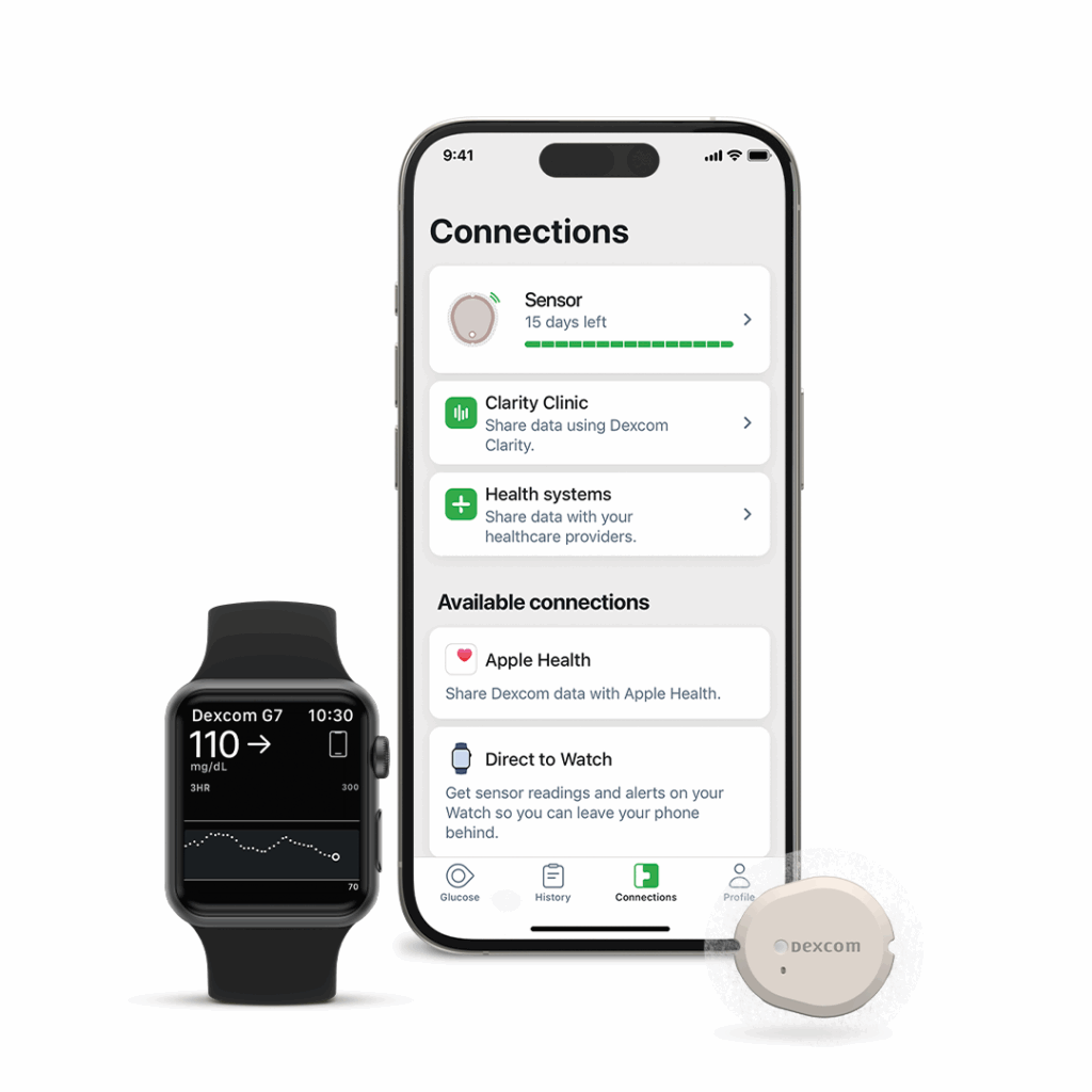 Dexcom G7 15 day phone watch sensor